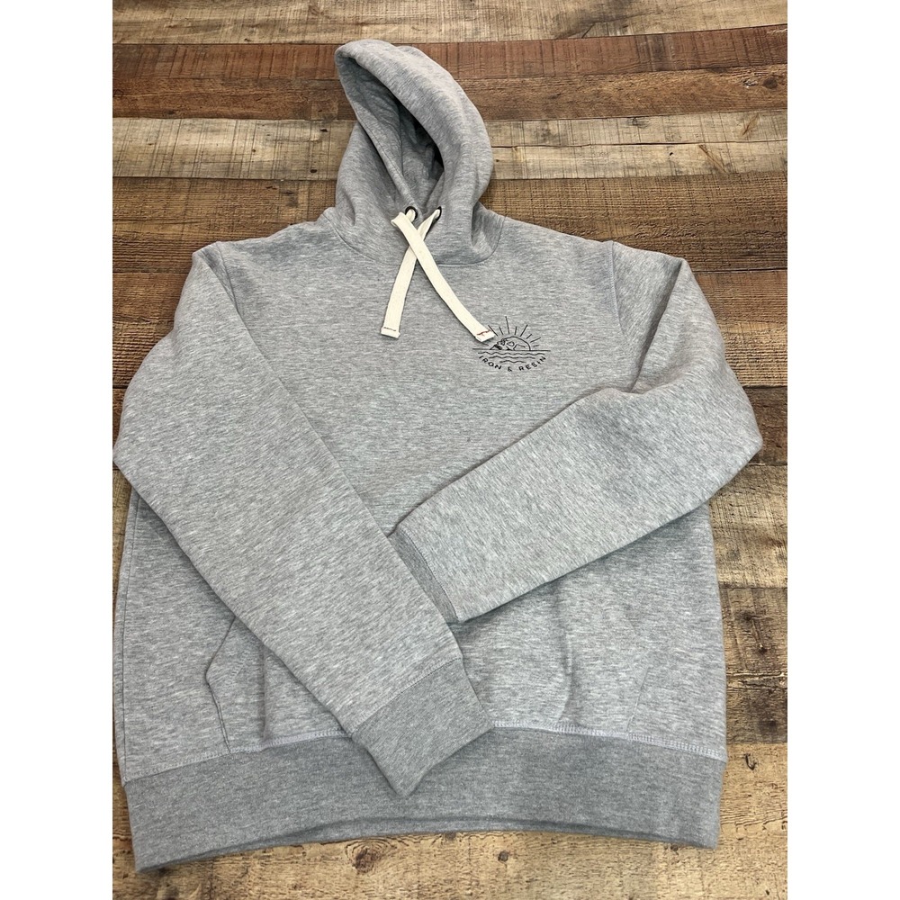 Men's Iron And Resin Freedom Riders Gray Hoodie Skull Logo Sz‎ L  (2278)